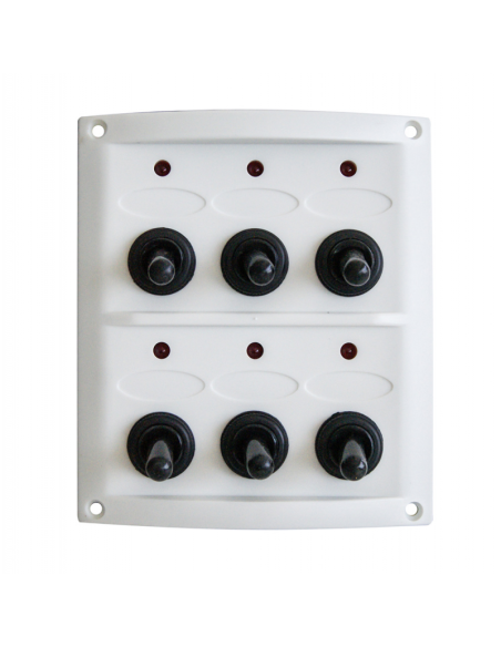 Pannello elettrico serie Pilot 6 interruttori
