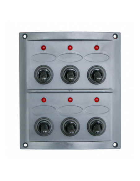 Pannello elettrico serie Pilot 6 interruttori