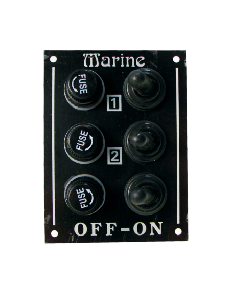 Pannello Elettrico per imbarcazioni in Alluminio Nero