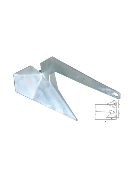 Ancora Gamma in Acciaio Zincato