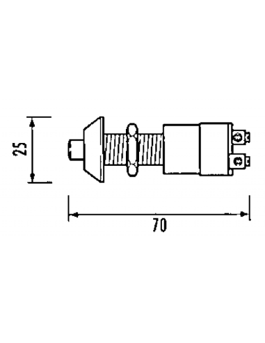 QUICK Pulsante 30A in Ottone