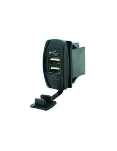 Presa doppia USB 12V per barca | Da incasso impermeabile