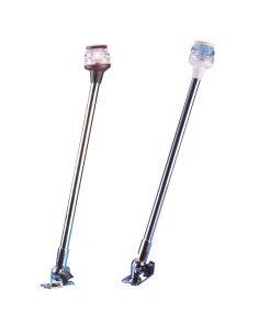 Asta abbattibile con fanale 360 di coronamento