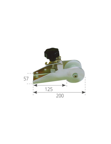 Musone di prua INOX con fermo ancora