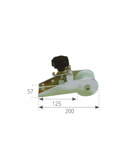 Musone di prua INOX con fermo ancora
