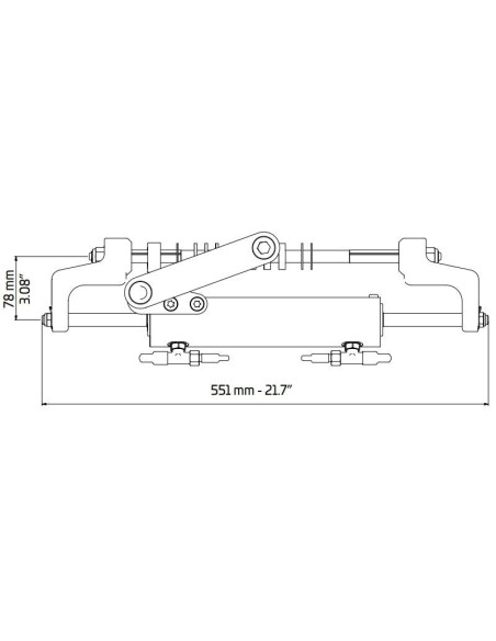 Kit Timoneria Idraulica Ultraflex HYTECH per motori fuoribordo fino a 175 hp