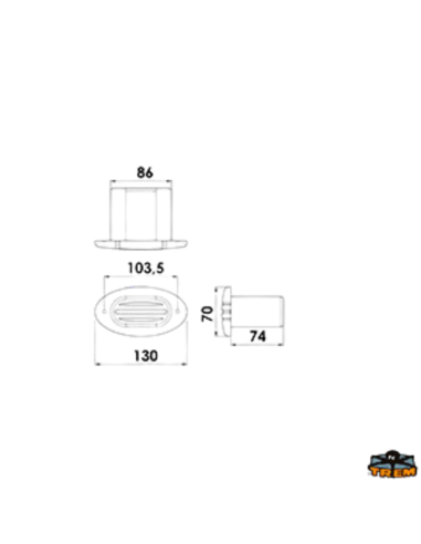 Tromba nautica ad incasso a scomparsa