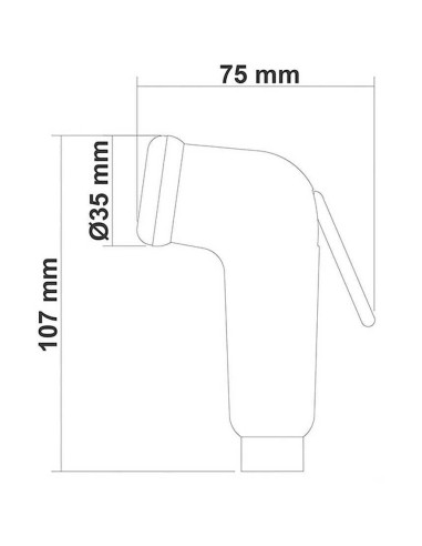 Doccetta bianca a leva per barca