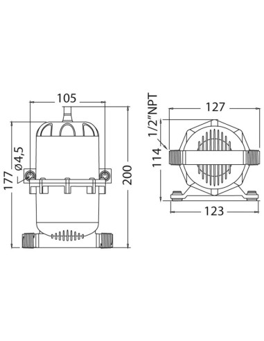 Serbatoio Vaso di espansione per pompa autoclave barca