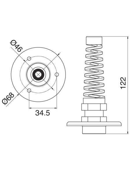ULTRAFLEX Passaparatia per tubo idraulico timoneria