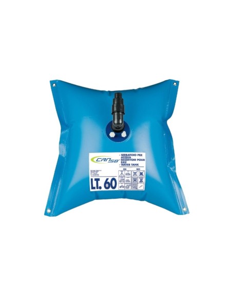 Serbatoio flessibile per Acqua potabile 60 lt con boccaporto e raccordi