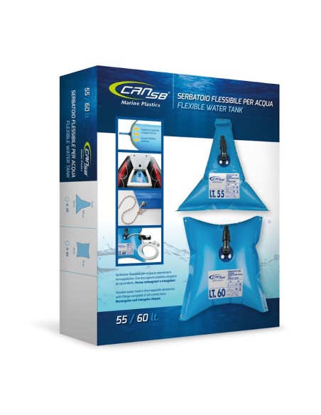 Serbatoio flessibile per Acqua potabile 60 lt con boccaporto e raccordi