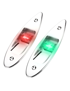 Coppia fanali di via led ad incasso in Acciaio INOX 12V