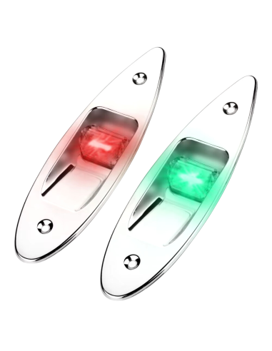 Coppia fanali di via led ad incasso in Acciaio INOX 12V