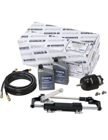 Kit Timoneria Idraulica Ultraflex NAUTECH per motori fuoribordo fino a 300 hp