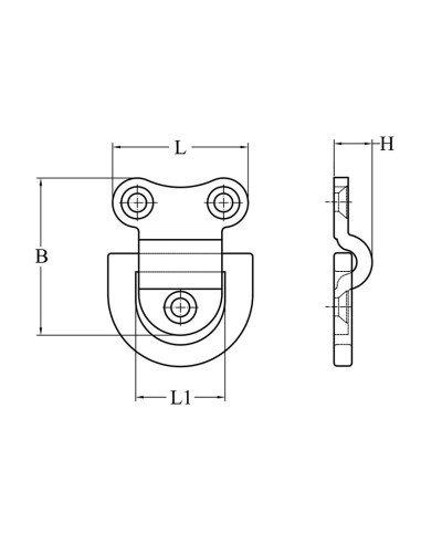 Base con Anello abbattibile in Acciaio INOX 316